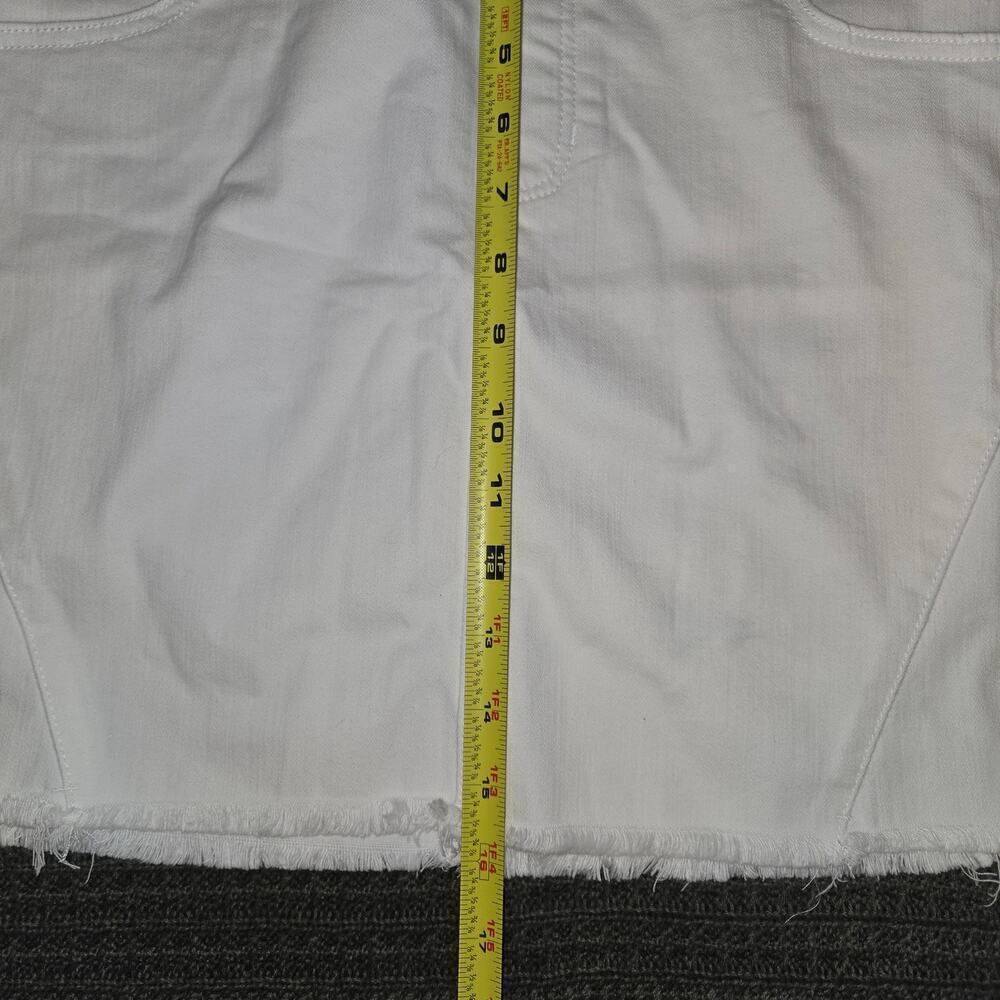 Liverpool Gia Glider skirt sz 10 petite Raw hem 80's vintage look mini skirt NWT - Picture 6 of 8